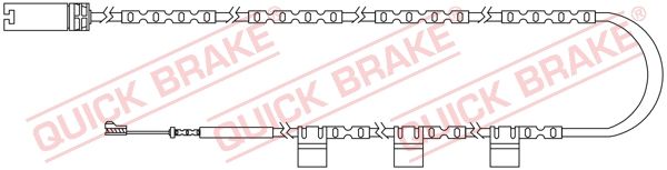 QUICK BRAKE Hoiatuskontakt, piduriklotsi kulumine WS 0300 A